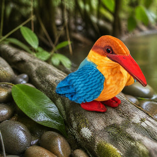 Wild Republic Rainforest Birds Stork Billed King Stuffed Animal - 4.5" Stuffed Animals