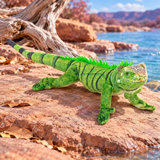 Wild Republic Coilkins Iguana Stuffed Animal - 12" Stuffed Animals