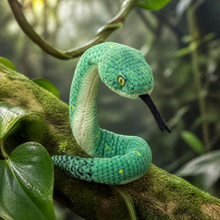 Wild Republic Coilkins Green Bush Viper Stuffed Animal - 12" Stuffed Animals