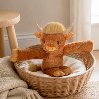 Wild Republic Huggers Highland Cow Stuffed Animal - 8" Stuffed Animals