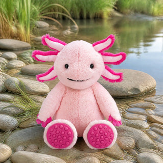 Wild Republic Poppykins Axolotl Stuffed Animal - 14" Stuffed Animals
