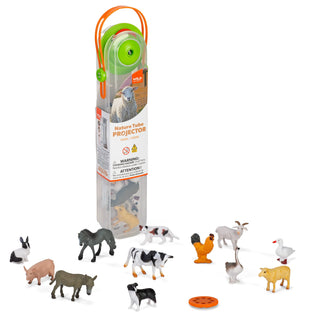 Wild Republic Nature Tube Projector Farm Action Toy - 11" Games and Action Toys
