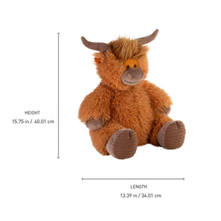 Wild Republic Snuggleluvs Highland Cow Stuffed Animal - 15" Stuffed Animals