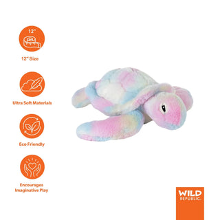 Wild Republic Mellowkins Sea Turtle Stuffed Animal - 12" Stuffed Animals