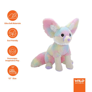 Wild Republic Mellowkins Fennec Fox Stuffed Animal - 12" Stuffed Animals