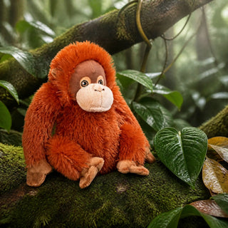 Wild Republic Cuddlekins Eco Mini Orangutan Stuffed Animal - 8" Stuffed Animals