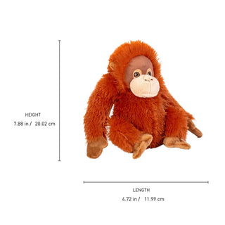 Wild Republic Cuddlekins Eco Mini Orangutan Stuffed Animal - 8" Stuffed Animals