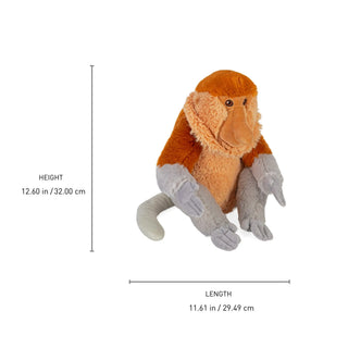 Wild Republic Cuddlekins Eco Proboscis Monkey Stuffed Animal - 12" Stuffed Animals