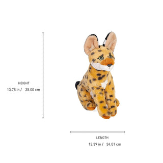 Wild Republic Cuddlekins Eco Serval Stuffed Animal - 12" Stuffed Animals