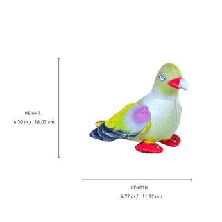 Wild Republic Rainforest Birds African Green Pigeon Stuffed Animal - 4.5" Stuffed Animals