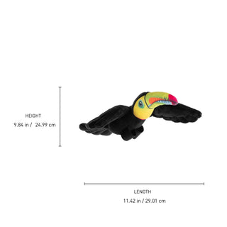 Wild Republic Rainforest Birds Toco Toucan Stuffed Animal - 4.5" Stuffed Animals