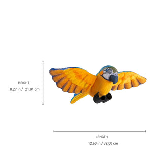 Wild Republic Rainforest Birds Blue And Yellow Macaw Stuffed Animal - 4.5" Stuffed Animals