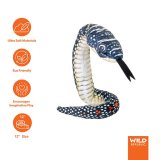 Wild Republic Coilkins Paradise Flying Snake Stuffed Animal - 12" Stuffed Animals