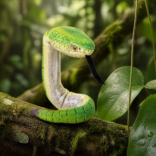 Wild Republic Coilkins Borneo Pit Viper Stuffed Animal - 12" Stuffed Animals
