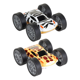 Flip Cars Zebra/Giraffe Action Toy - 3.5"
