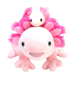 Mom & Baby Axolotl Stuffed Animal - 9"