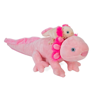 Wild Republic Mom & Baby Axolotl Stuffed Animal - 9" Stuffed Animals