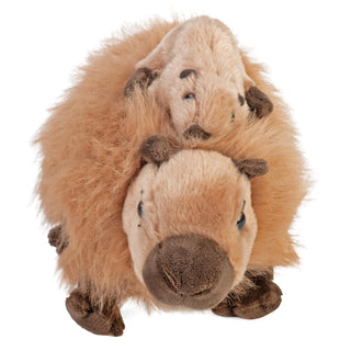 Wild Republic Mom & Baby Capybara Stuffed Animal - 9" Stuffed Animals