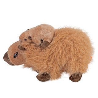 Wild Republic Mom & Baby Capybara Stuffed Animal - 9" Stuffed Animals