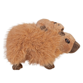 Wild Republic Mom & Baby Capybara Stuffed Animal - 9" Stuffed Animals