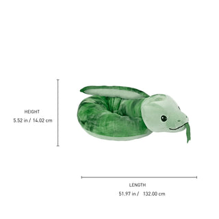 Wild Republic Squishy Snakes Green Snake Stuffed Animal - 52" Stuffed Animals