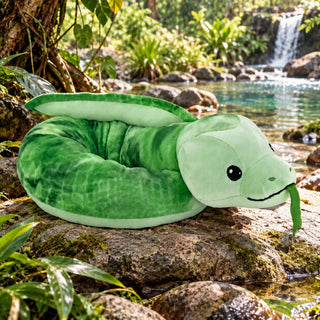 Wild Republic Squishy Snakes Green Snake Stuffed Animal - 52" Stuffed Animals