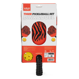 Wild Republic Tiger Pickleball Set - 15.75" Games and Action Toys