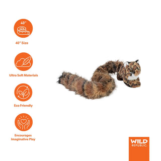 Wild Republic Tailkins Clouded Leopard Stuffed Animal - 40" Stuffed Animals