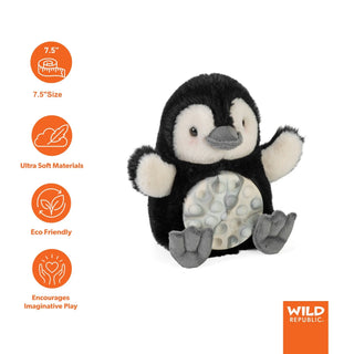 Wild Republic Poppykins Mini Penguin Stuffed Animal - 7.5" Stuffed Animals