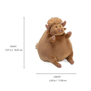 Wild Republic Flipkins Highland Cow Stuffed Animal - 5" Stuffed Animals
