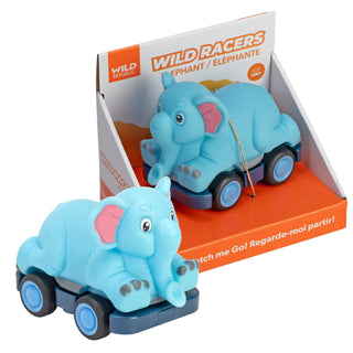 Wild Republic Wild Racers Elephant Action Toy - 4.5" Games and Action Toys
