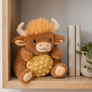 Wild Republic Poppykins Mini Highland Cow Stuffed Animal - 7.5" Stuffed Animals