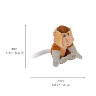 Wild Republic Pocketkins Eco Proboscis Monkey Stuffed Animal - 5" Stuffed Animals