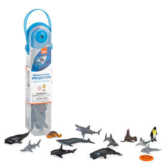 Wild Republic Nature Tube Projector Ocean Figurines - 11" Games and Action Toys
