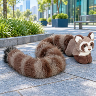 Wild Republic Tailkins Raccoon Stuffed Animal - 40" Stuffed Animals