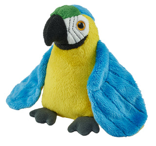 Pocketkins Eco Blue & Yellow Macaw Stuffed Animal - 5"