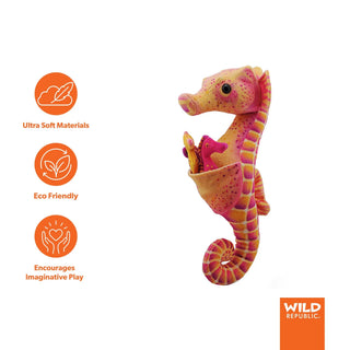 Wild Republic Seahorse With Babies Stuffed Animal - 11.5" Stuffed Animals