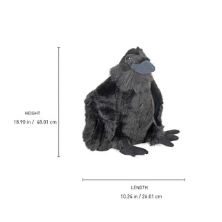 Wild Republic Cuddlekins Raven Stuffed Animal - 12" Stuffed Animals