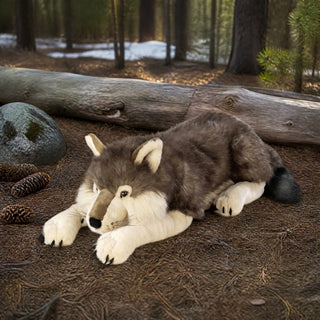 Wild Republic Cuddlekins Jumbo Wolf Stuffed Animal - 30" Stuffed Animals