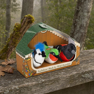Wild Republic Audubon Birds Hummingbird/Blue Jay/Baltimore Oriole Stuffed Animal - 5.5" Stuffed Animals