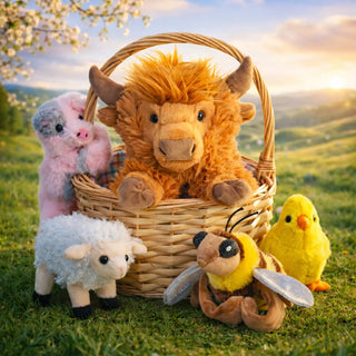 Wild Republic Barnyard Besties Basket Plush