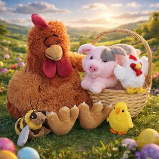 Wild Republic Ultimate Chicken Farm Basket Plush