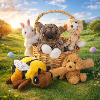 Wild Republic Furry Friends Basket Plush