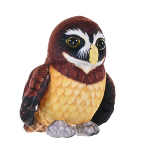 Rainforest Birds Spectacled Owl Stuffed Animal - 4.5"