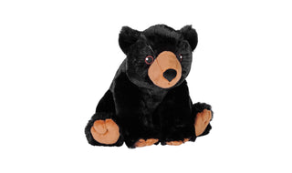 Cuddlekins Eco Black Bear Stuffed Animal - 12"