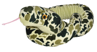 Green Camo Snake Stuffed Animal - 54"