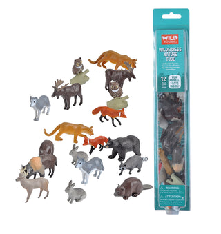 Tube of North American Figurines with Playmat
