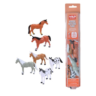 Tube of Horse Figurines with Playmat