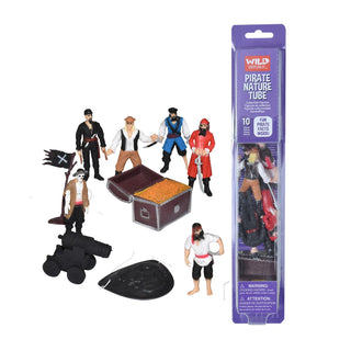 Tube of Pirate Figurines with Playmat