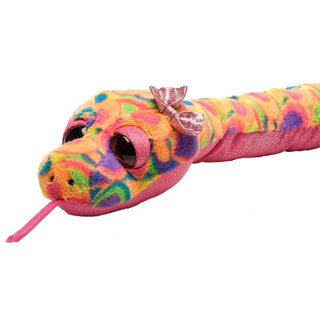 Colorful Tie-Dye Snake Stuffed Animal - 54" Class